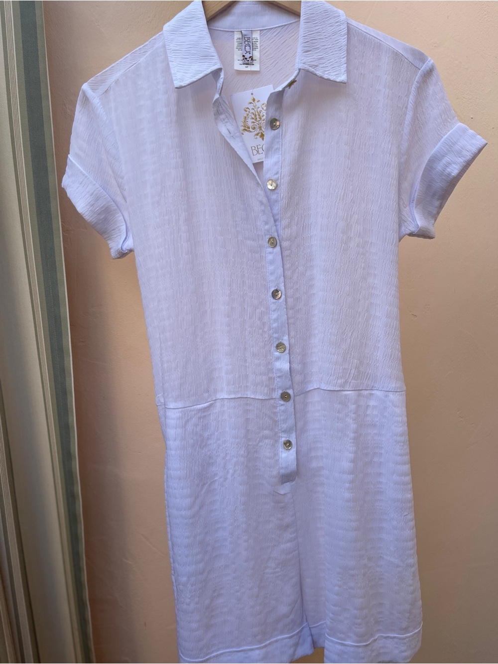 Becca White Button-Front Romper/swimwear
New with Tags